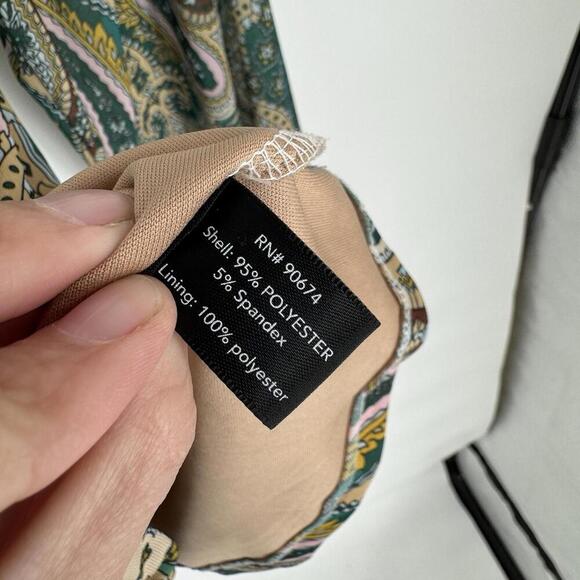 Vintage y2k 90s top shirt womens small S mesh sheer  fairy festival flowy forest - Picture 4 of 5